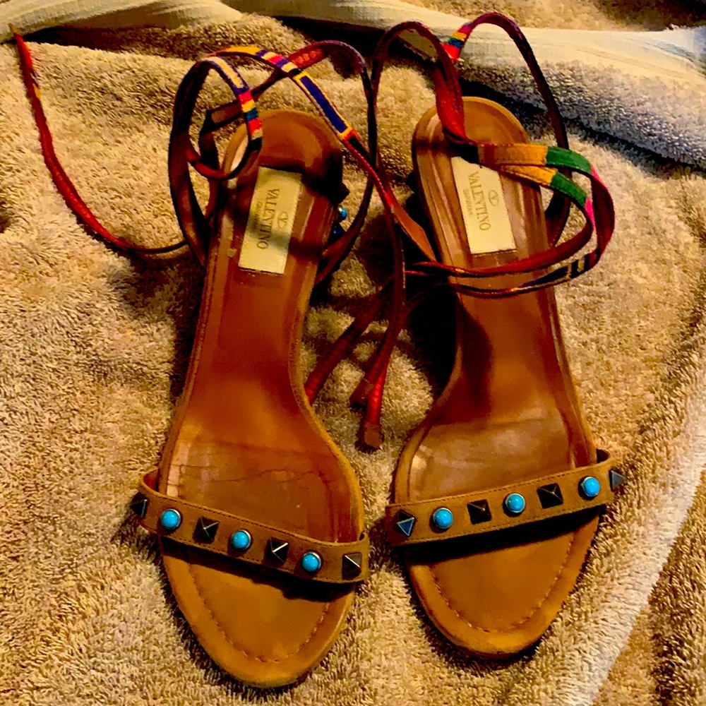 Valentino lace up sandal